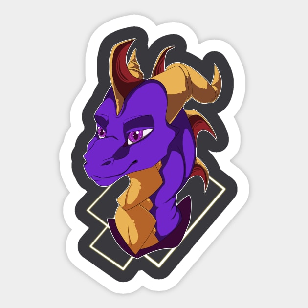 Spyro! Sticker by Shelzy_C